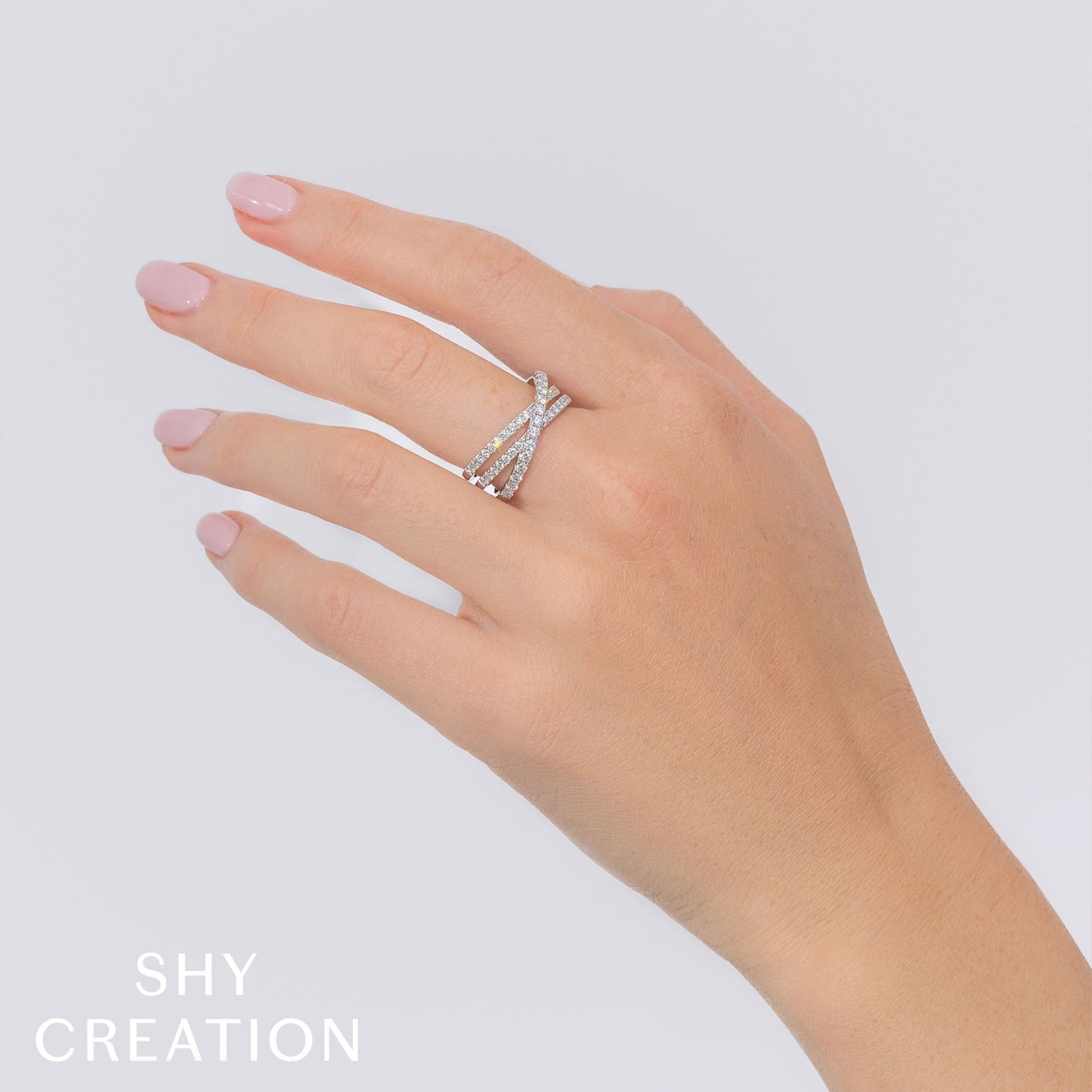 0.79CT 14K Y/G DIAMOND BRIDGE RING