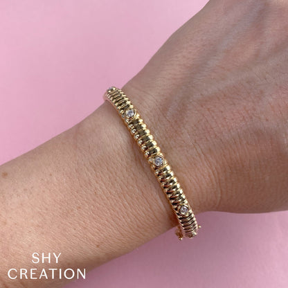 0.33CT DIAMOND BEZEL BANGLE