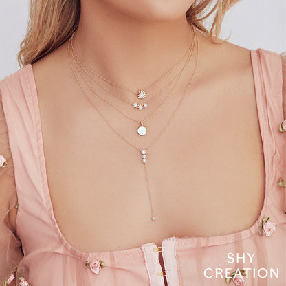 Aurora 0.15 Ct. Diamond Starburst Pendant Necklace
