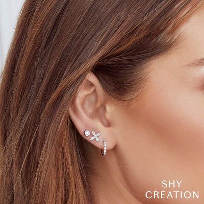 0.11CT DIAMOND HUGGIE EARRING