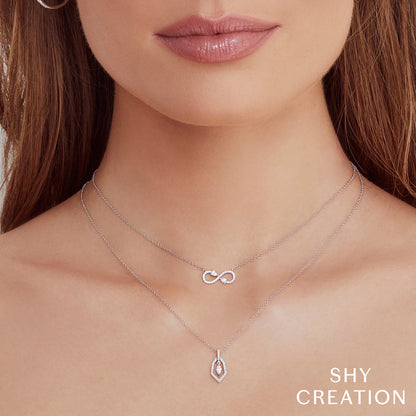 0.22CT DIAMOND INFINITY NECKLACE