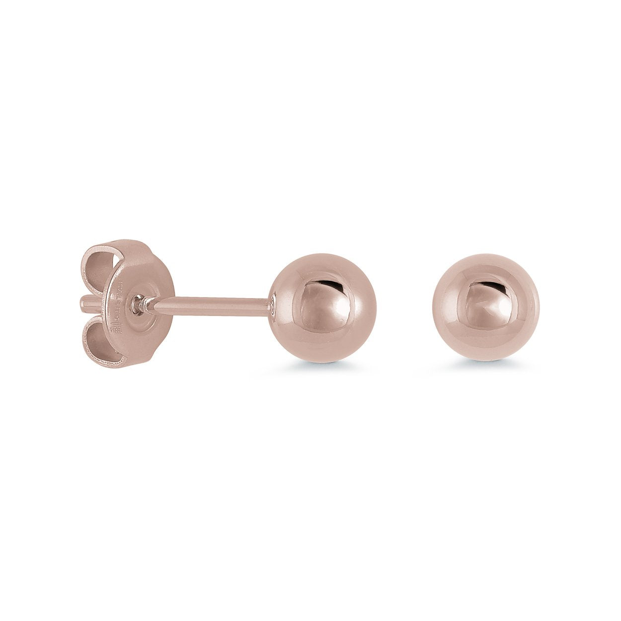 5MM POLISHED BALL EARRINGS