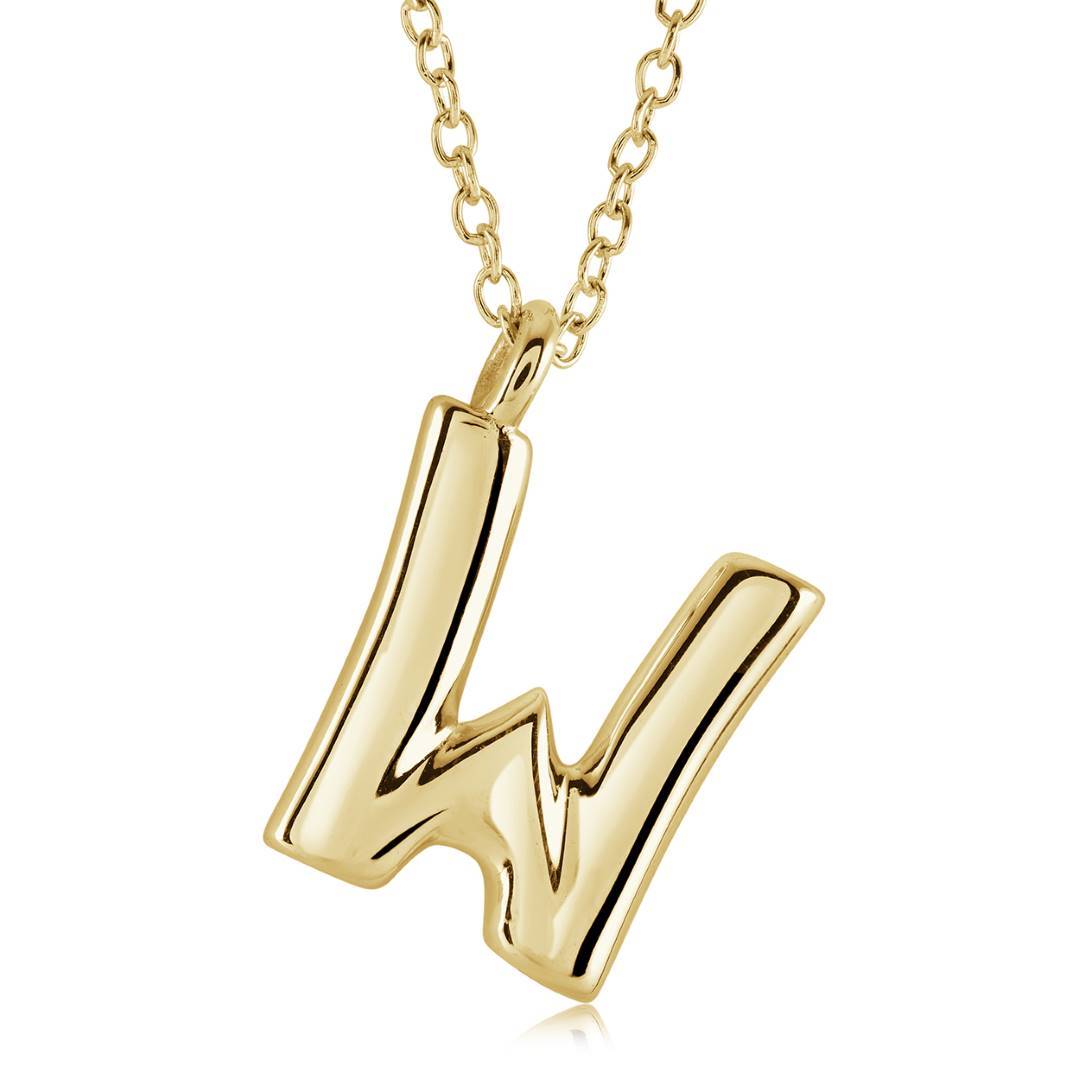 BUBBLE INITIAL NECKLACE