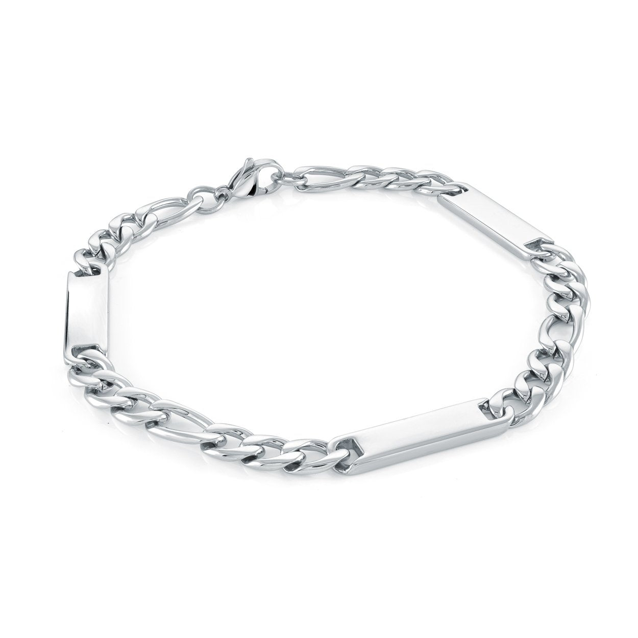 6MM ENGRAVABLE FIGARO BRACELET
