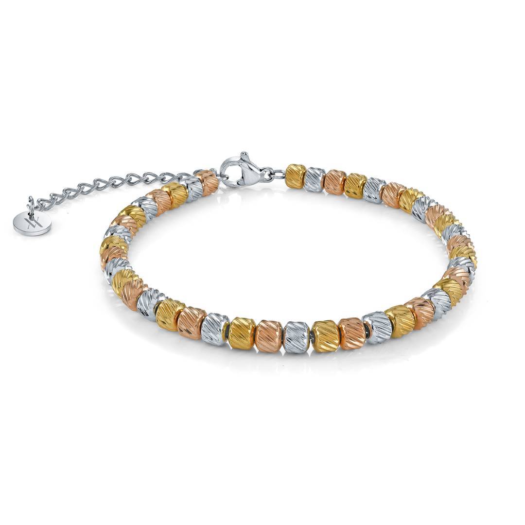 4MM TRI-COLOR BEAD BRACELET