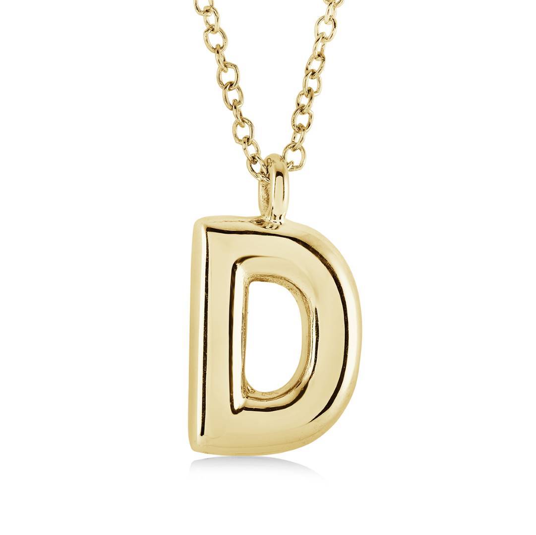 BUBBLE INITIAL NECKLACE