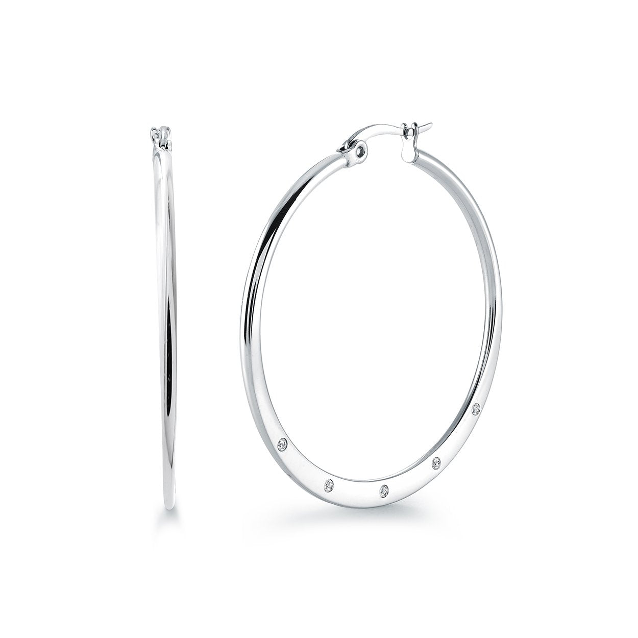 40MM CLASSIC CZ HOOPS