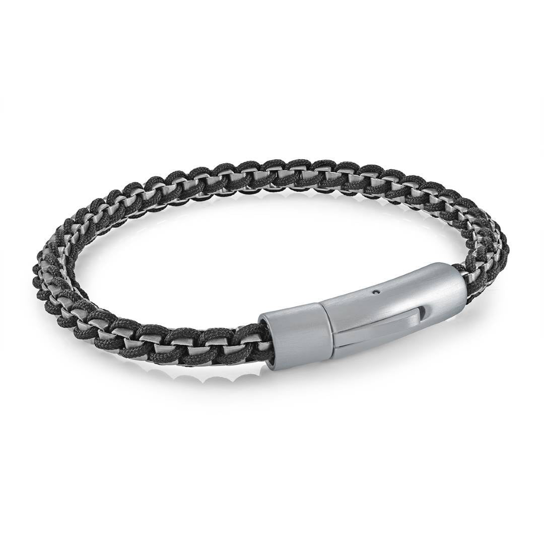 4MM BOX & CORD BRACELET