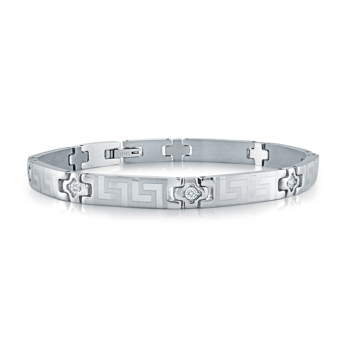 GREEK KEY GEM BRACELET