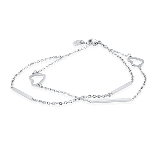 DOUBLE WRAP HEART BRACELET