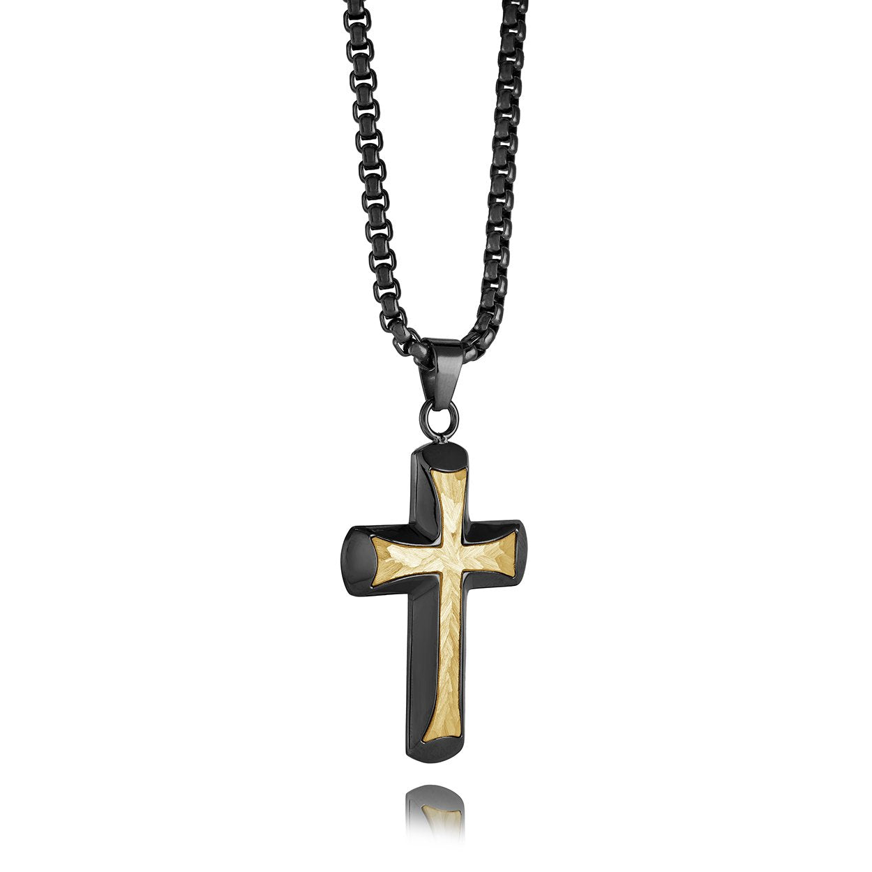 HAMMERED CROSS PENDANT