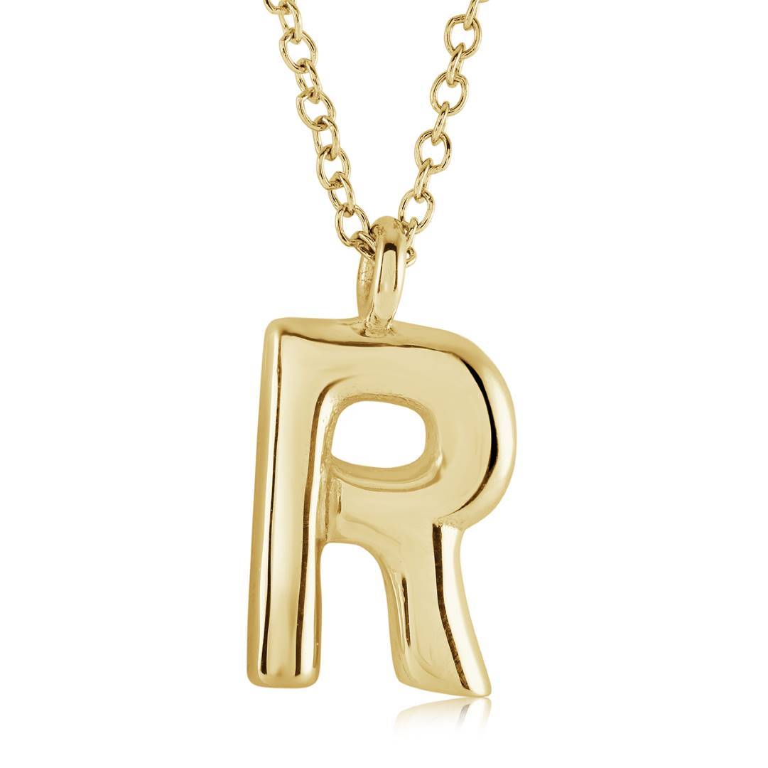 BUBBLE INITIAL NECKLACE