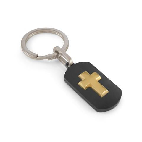 GOLD CROSS KEYCHAIN