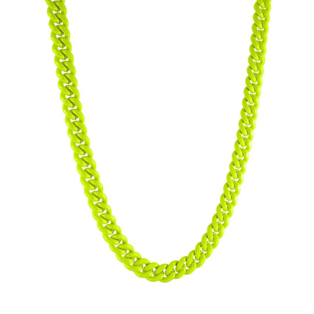 8MM NEON CANDY CUBAN CHAIN