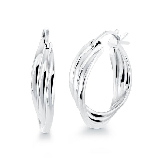 16MM TRIPLE HOOP EARRINGS