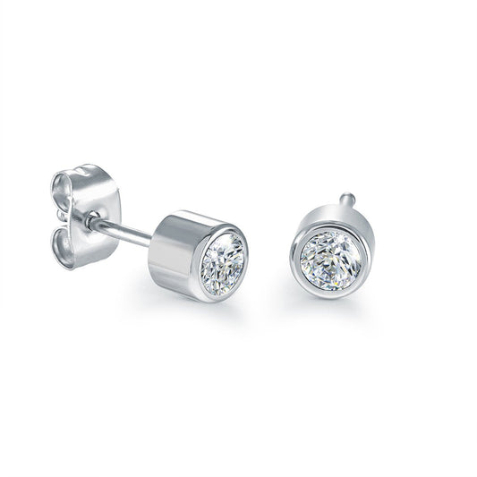 5MM ROUND CZ STUDS