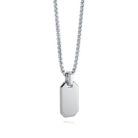BRUSHED DOG TAG PENDANT