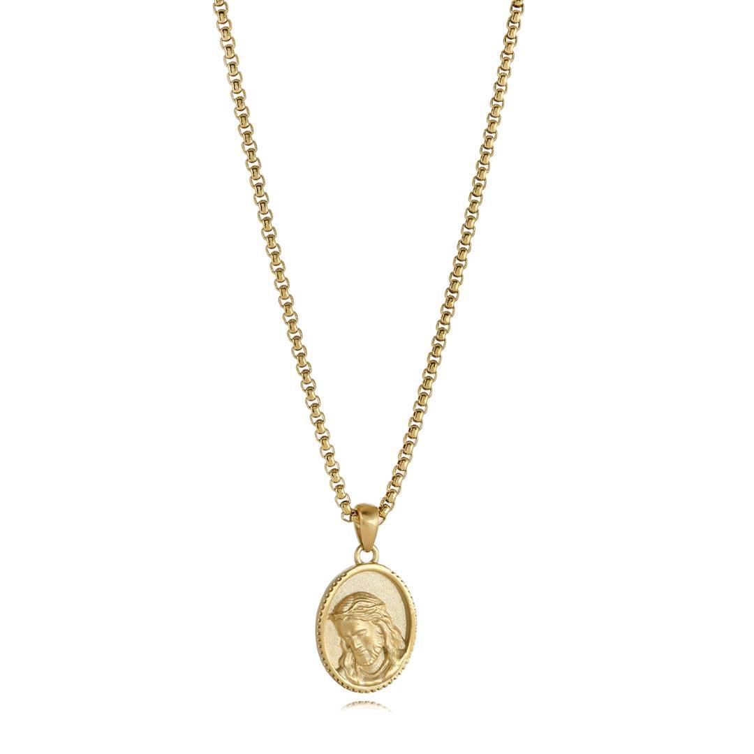JUNIOR JESUS OVAL PENDANT