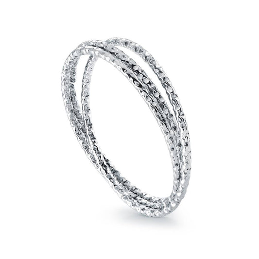 DIAMOND-CUT 1MM-TRIPLE-RING