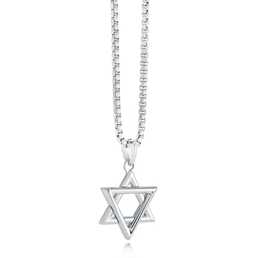 STAR OF DAVID TRIANGULAR PENDANT