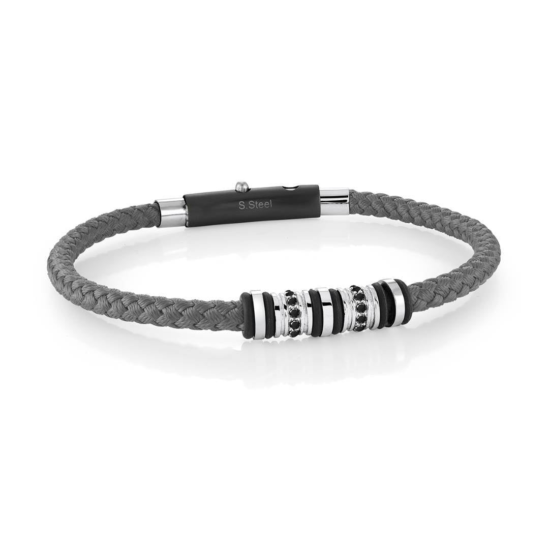 CZ LEATHER BRACELET