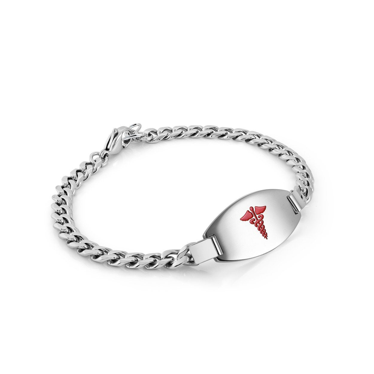 4.6MM CURB LINK MEDIC BRACELET