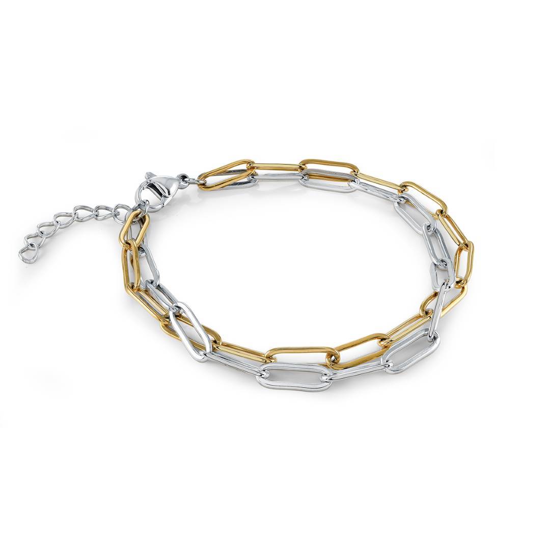 2-TONE OVAL BRACELET