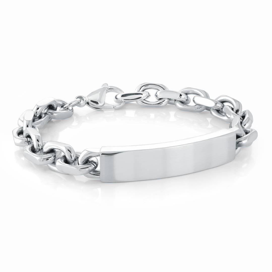 8MM OVAL ID BRACELET