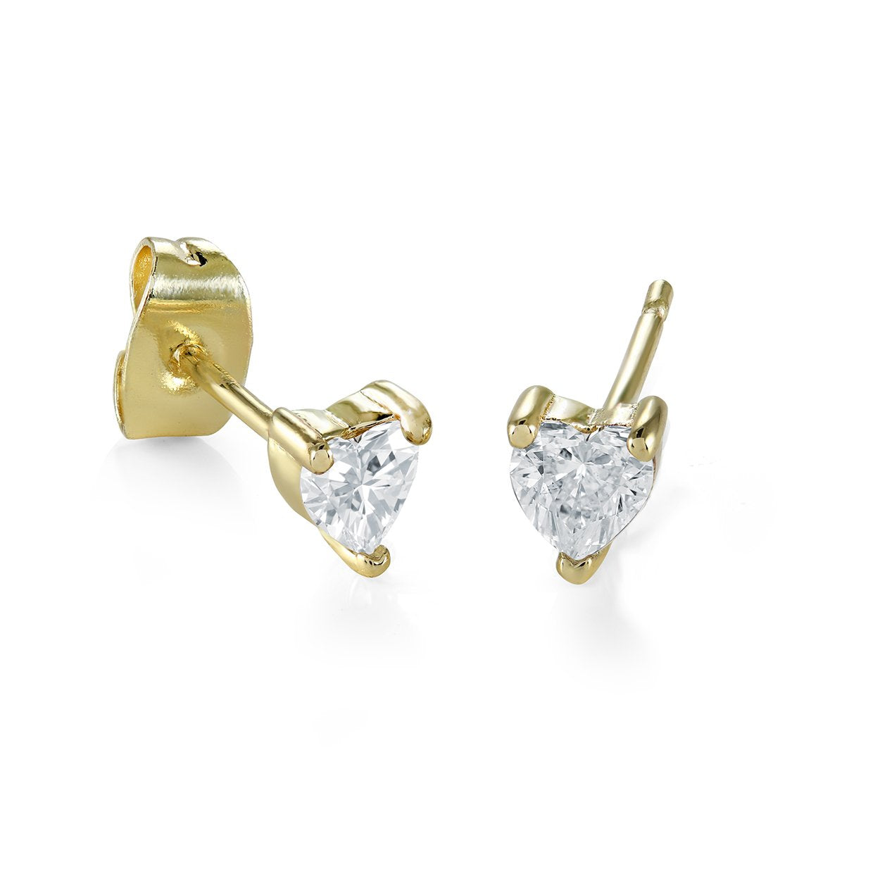 MINI CZ HEART KIDS STUDS