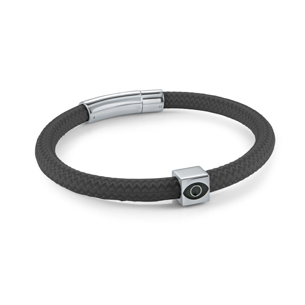 6MM RACER & EVIL EYE BRACELET