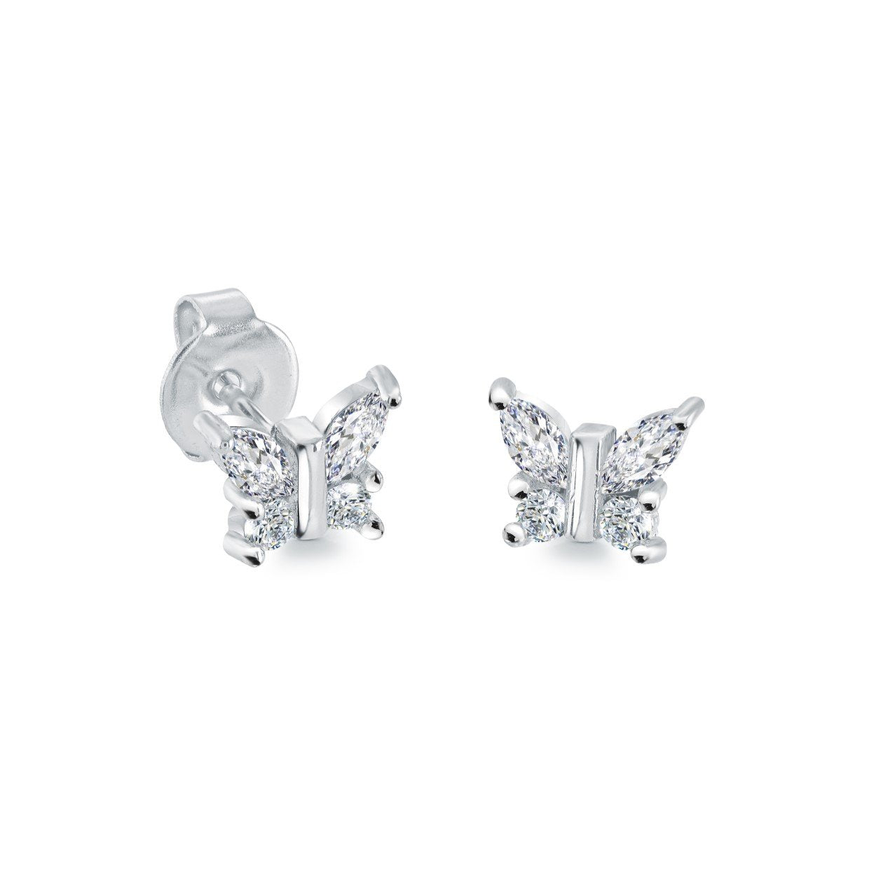 MINI CZ BUTTERFLY STUDS