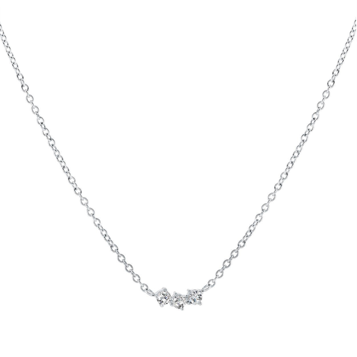 TRIPLE CZ NECKLACE