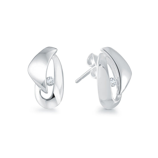 SINGLE CZ EARRINGS