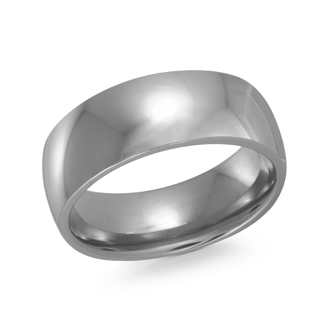 8MM POLISHED INFINITY TITANIUM BAND