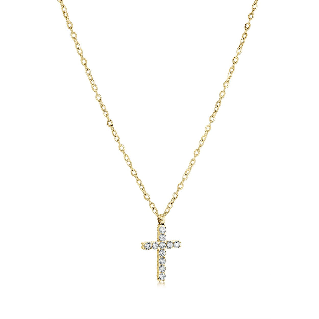 CZ CROSS PENDANT