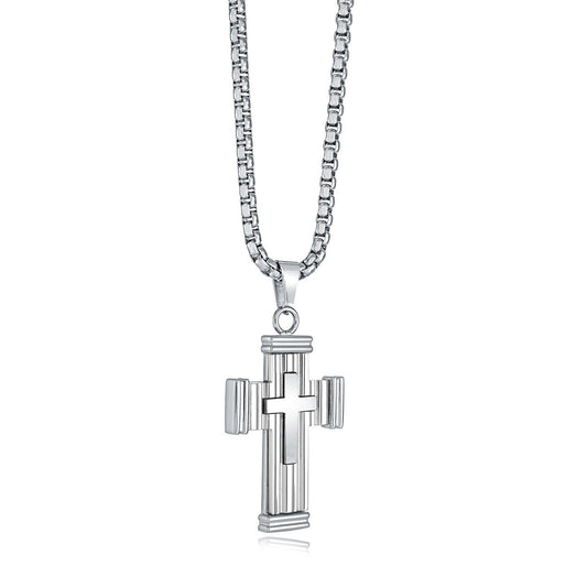 DOUBLE CROSS PENDANT