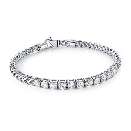 4MM-TENNIS & FRANCO BRACELET