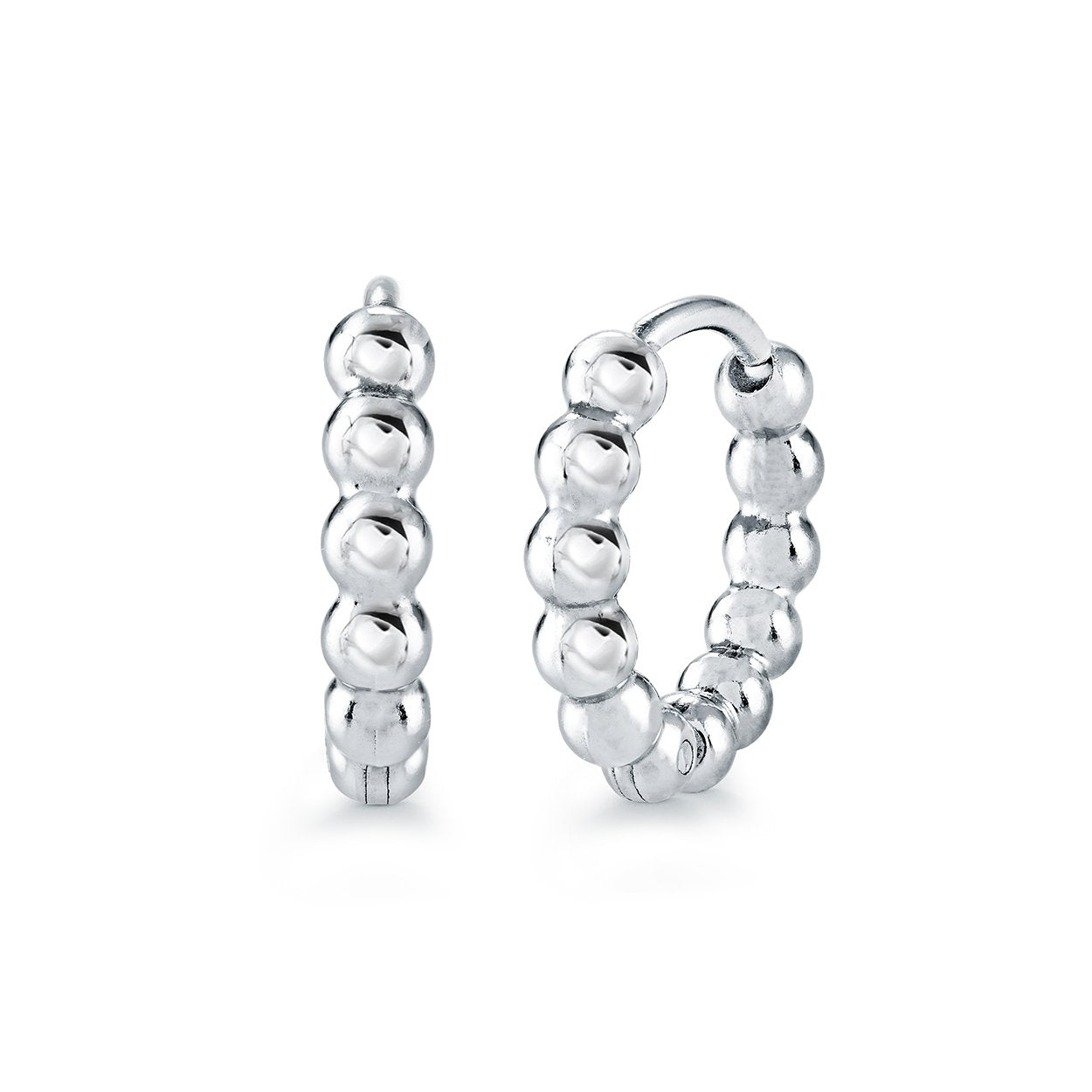 MINI 11MM BEADED HOOPS