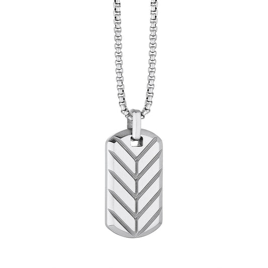 REVERSIBLE CHEVRON DOG TAG