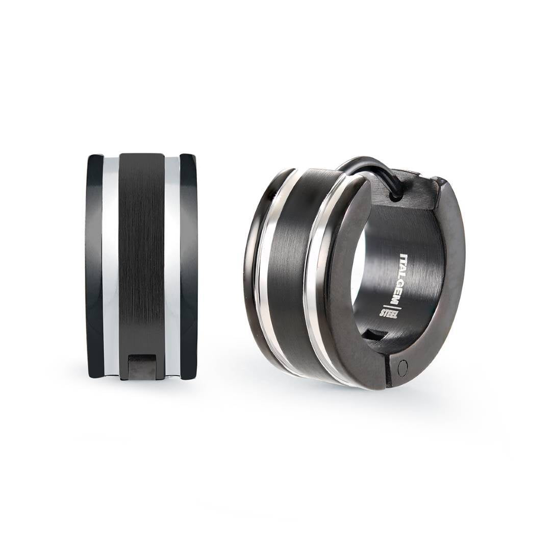 9MM TWO STRIPE EARRINGS