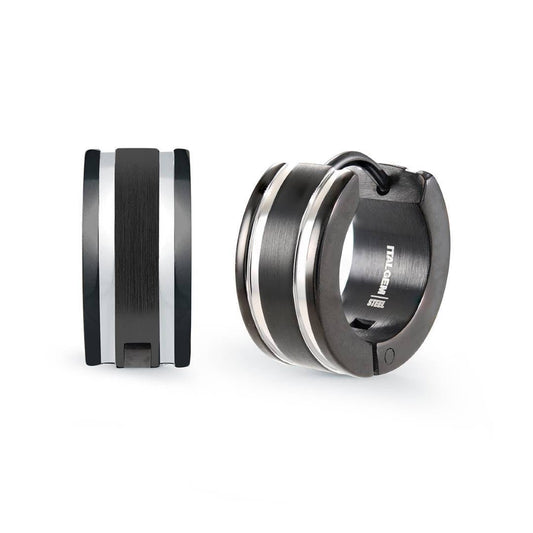 9MM TWO STRIPE EARRINGS