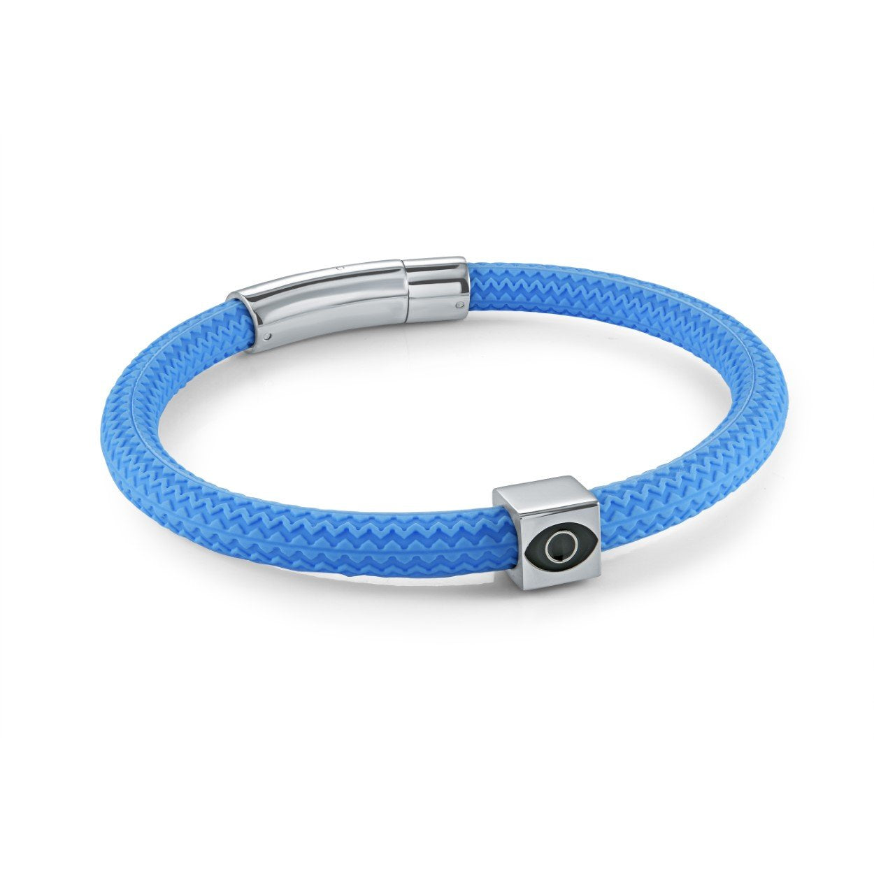 6MM RACER & EVIL EYE BRACELET
