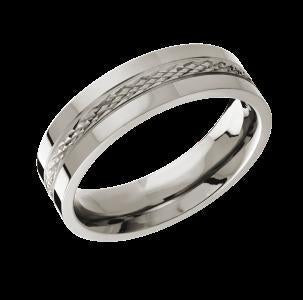8MM POLISHED INFINITY TITANIUM BAND