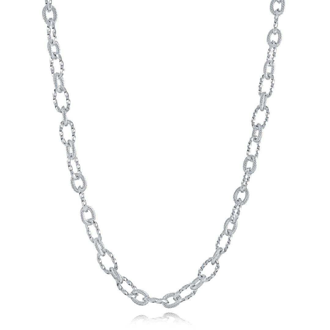 7MM-CABLE DIA-CUT NECKLACE
