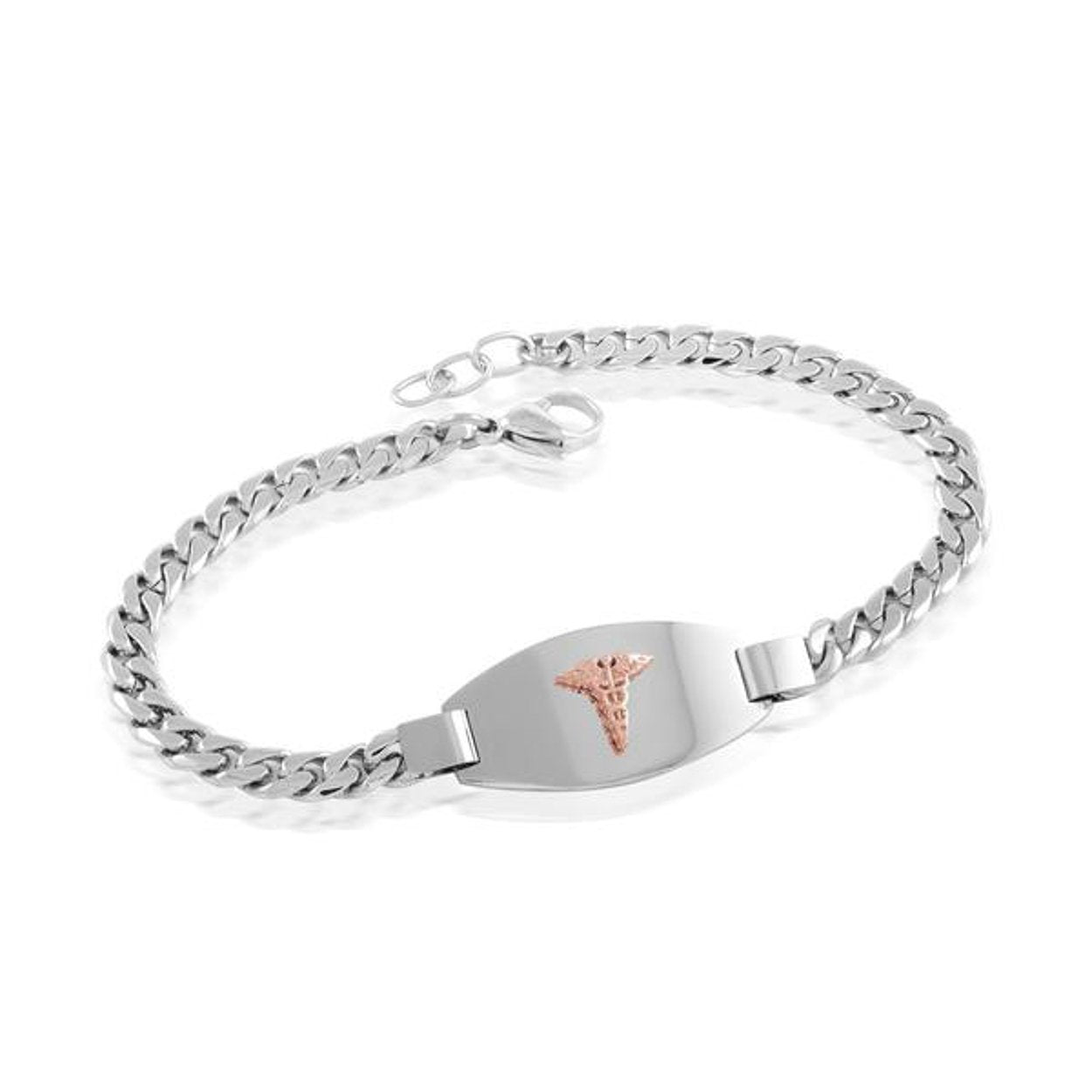 4.6MM CURB LINK MEDIC BRACELET