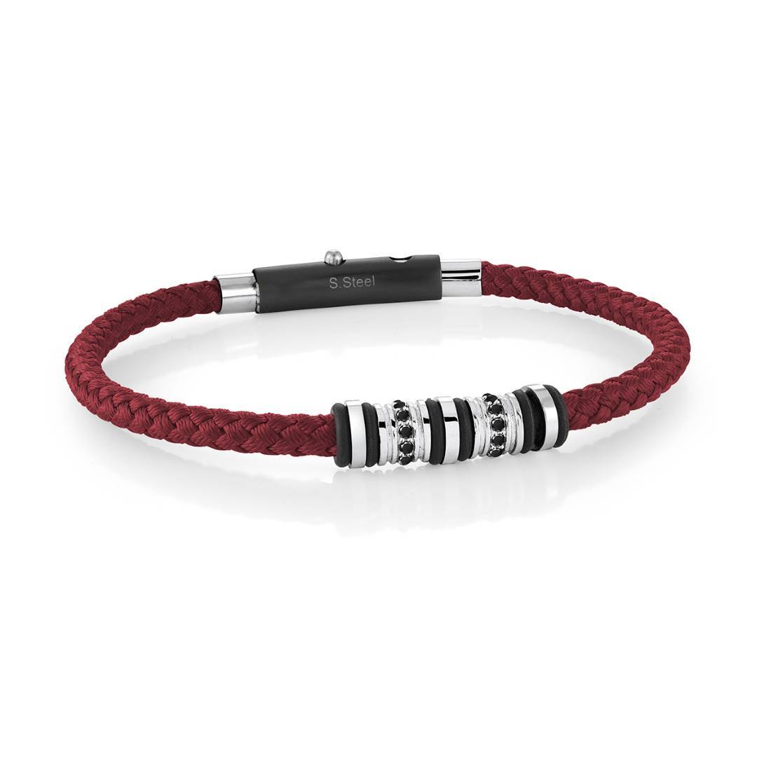 CZ LEATHER BRACELET