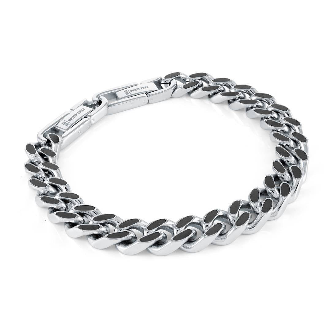 9.4MM CURB & CARBON FIBRE BRACELET