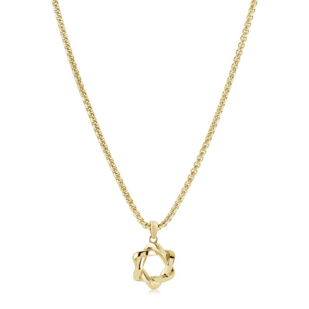 TWISTED STAR OF DAVID PENDANT