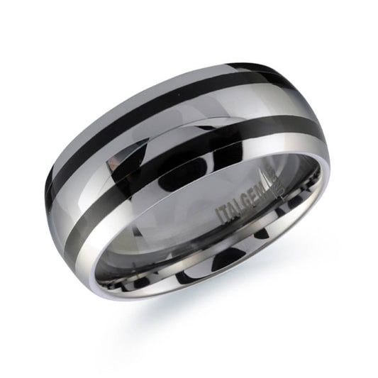 8MM DOUBLE LINED TUNGSTEN BAND