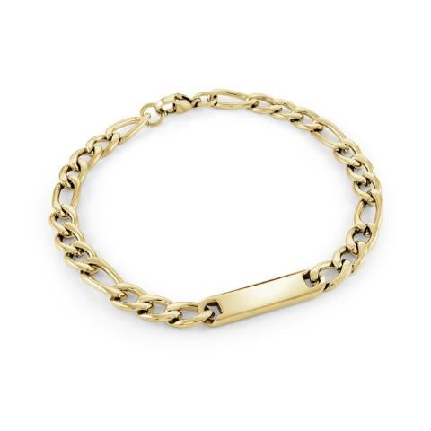 6MM ENGRAVABLE FIGARO BRACELET
